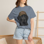 Black Lab in Hat T‑Shirt