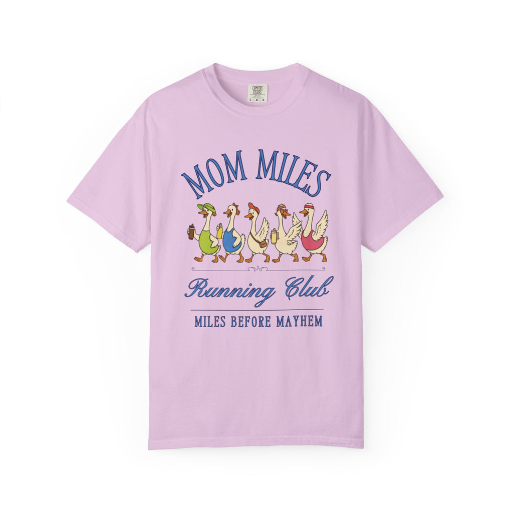 Mom Miles Silly Goose Running Club T‑Shirt
