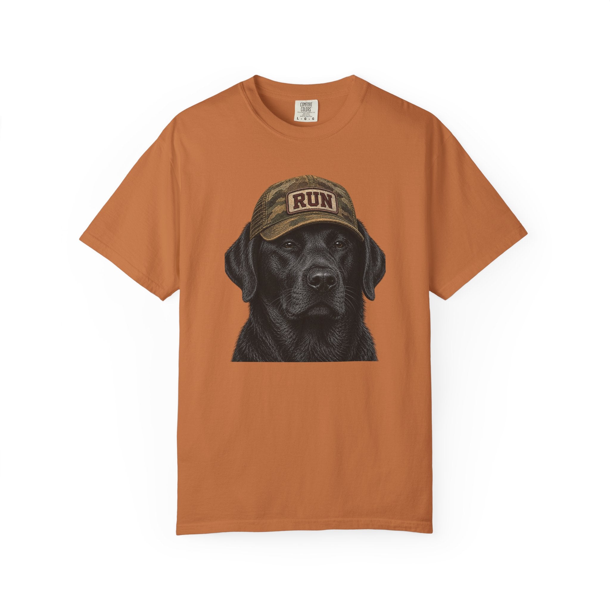 Black Lab in Hat T‑Shirt