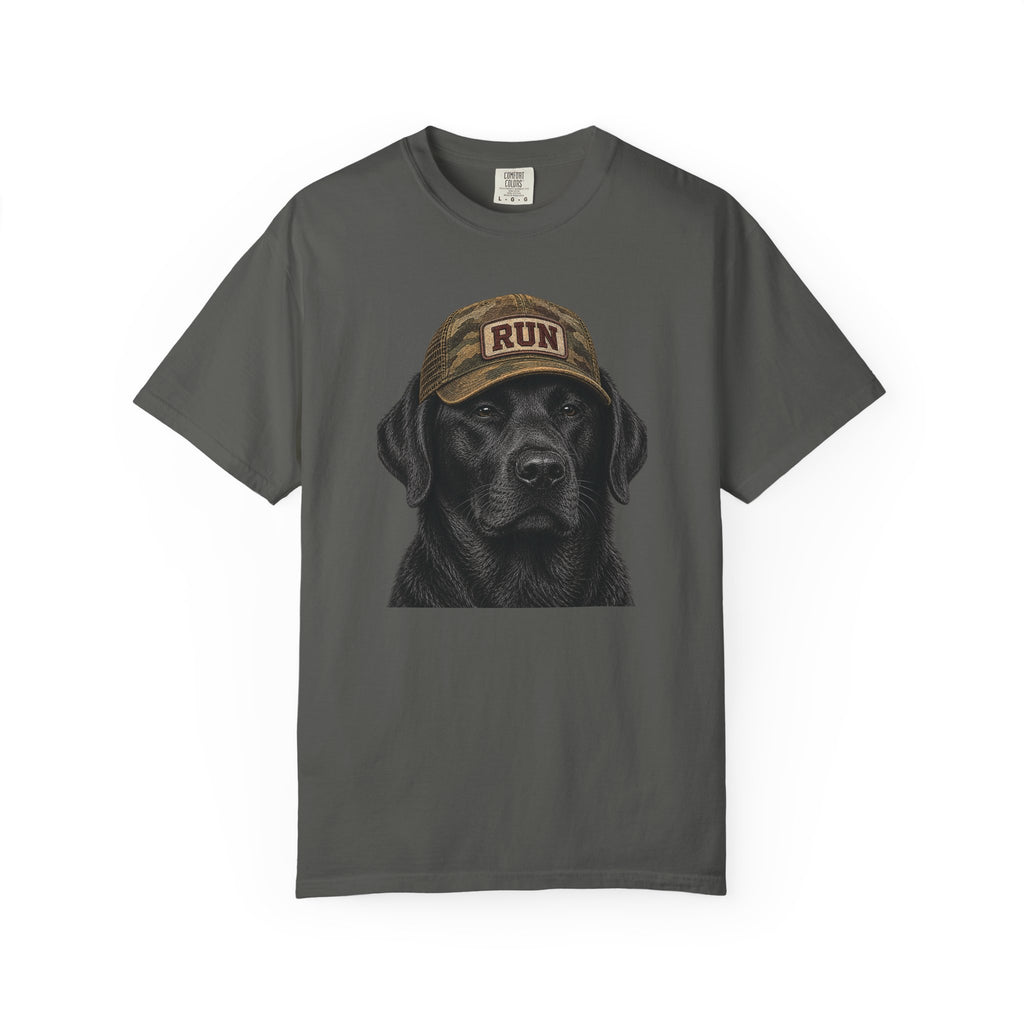 Black Lab in Hat T‑Shirt