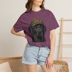 Black Lab in Hat T‑Shirt