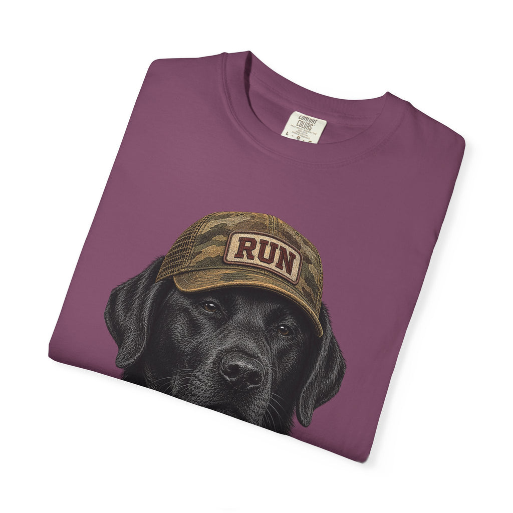 Black Lab in Hat T‑Shirt
