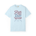 Run & Not Grow Weary Faith T‑Shirt