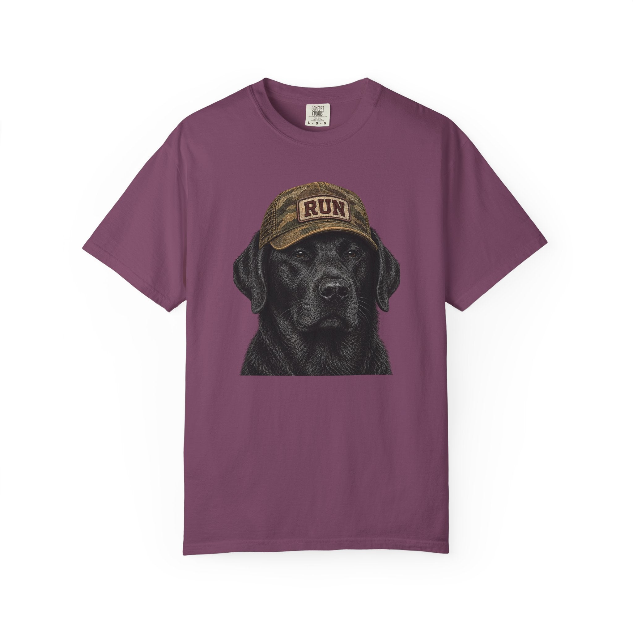 Black Lab in Hat T‑Shirt