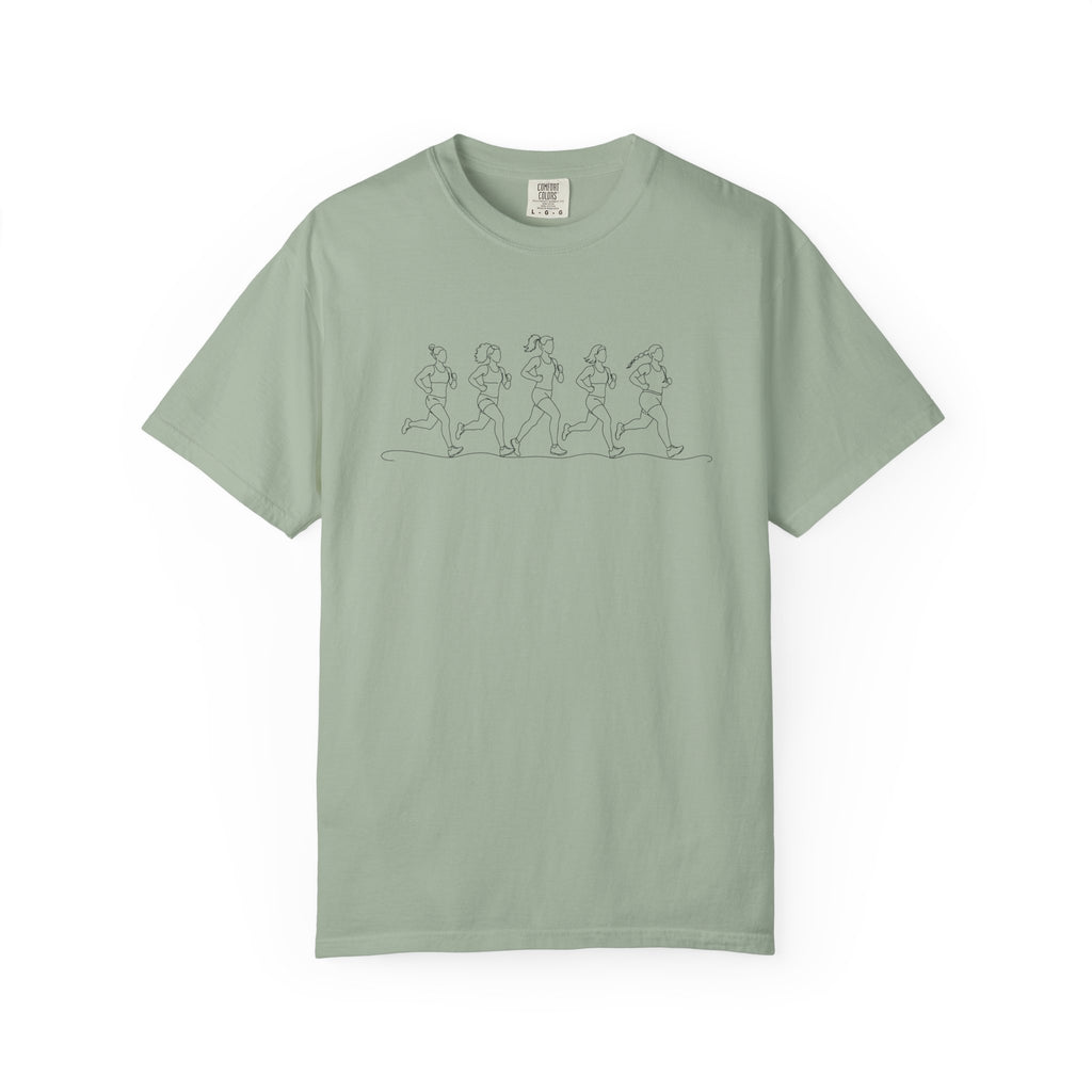 Women Who Run Line Art T‑Shirt