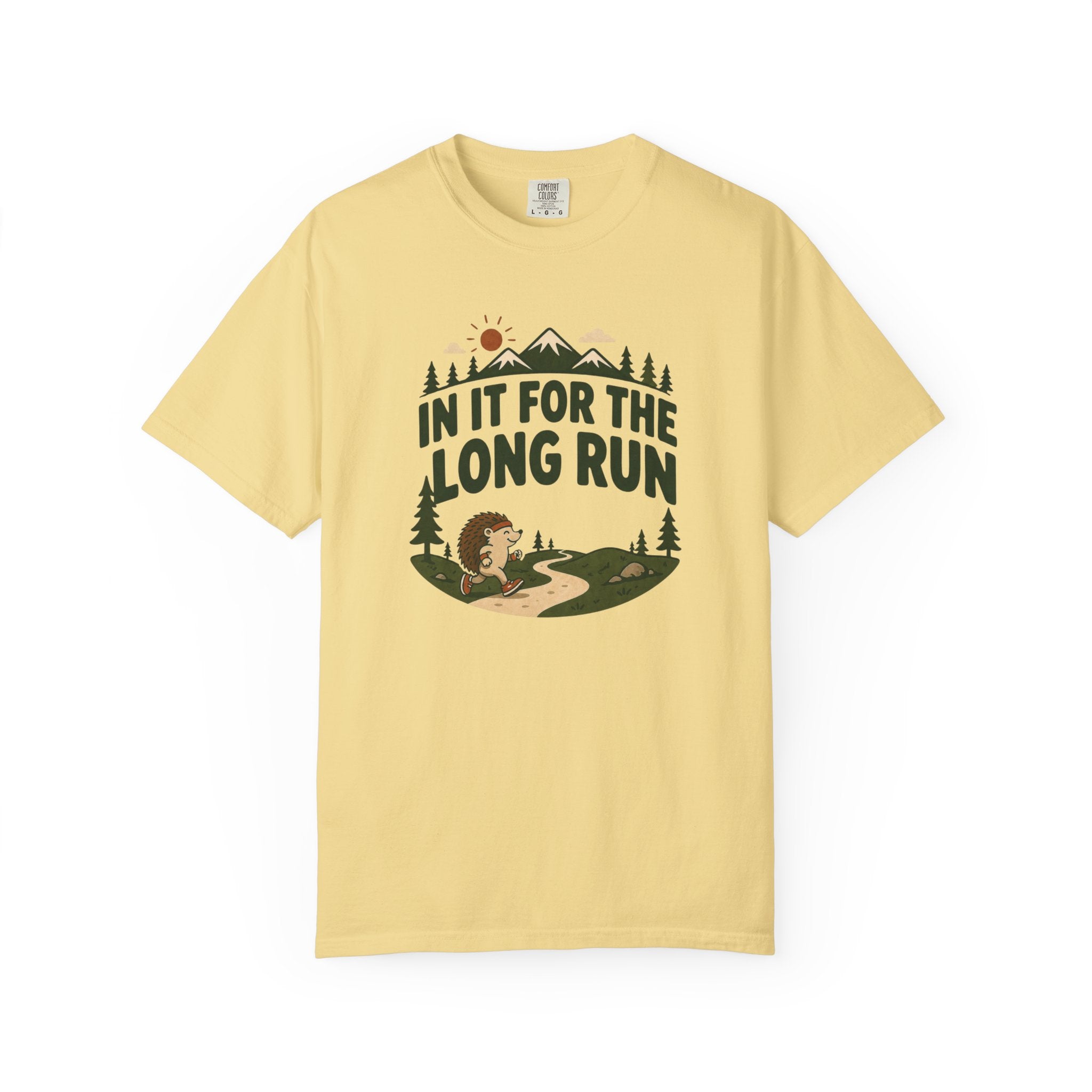 In It for the Long Run Hedgehog T‑Shirt