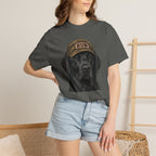Black Lab in Hat T‑Shirt