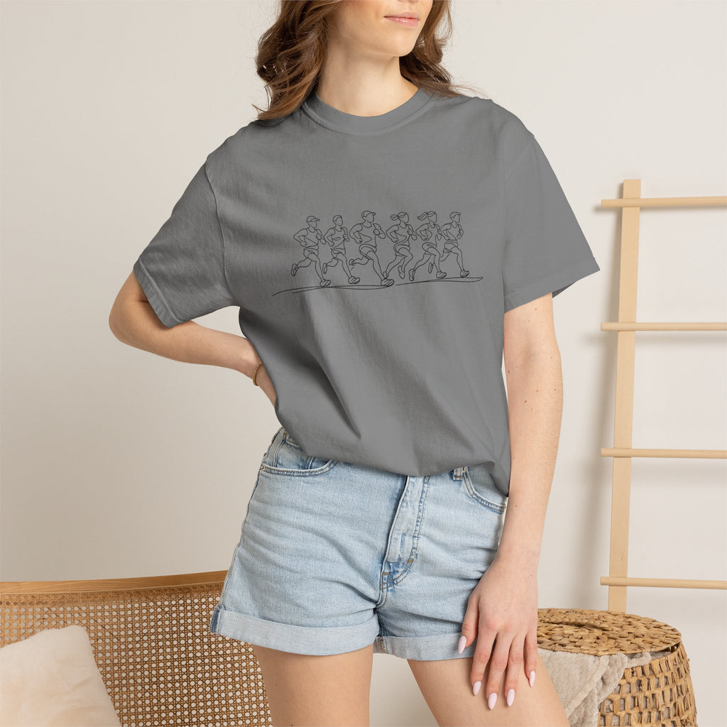 Run Together Stay Together Line Art T‑Shirt
