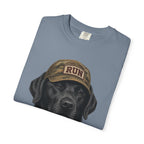 Black Lab in Hat T‑Shirt
