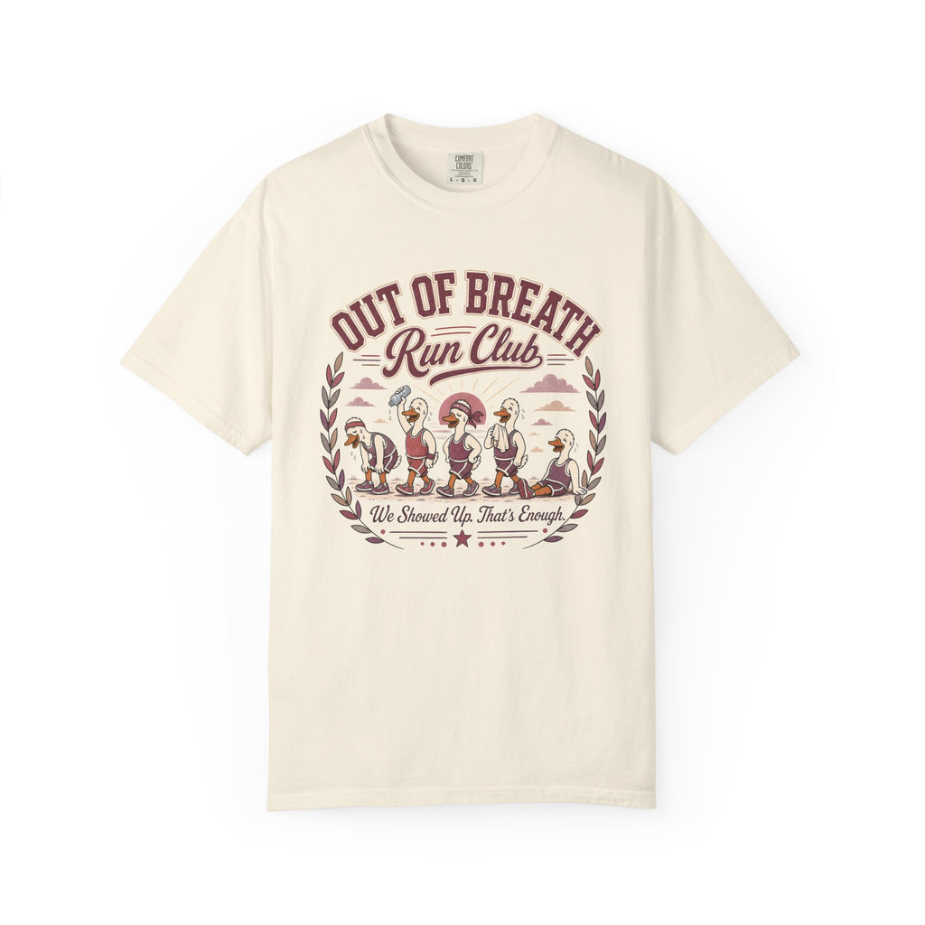 Out of Breath Silly Goose Run Club T‑Shirt