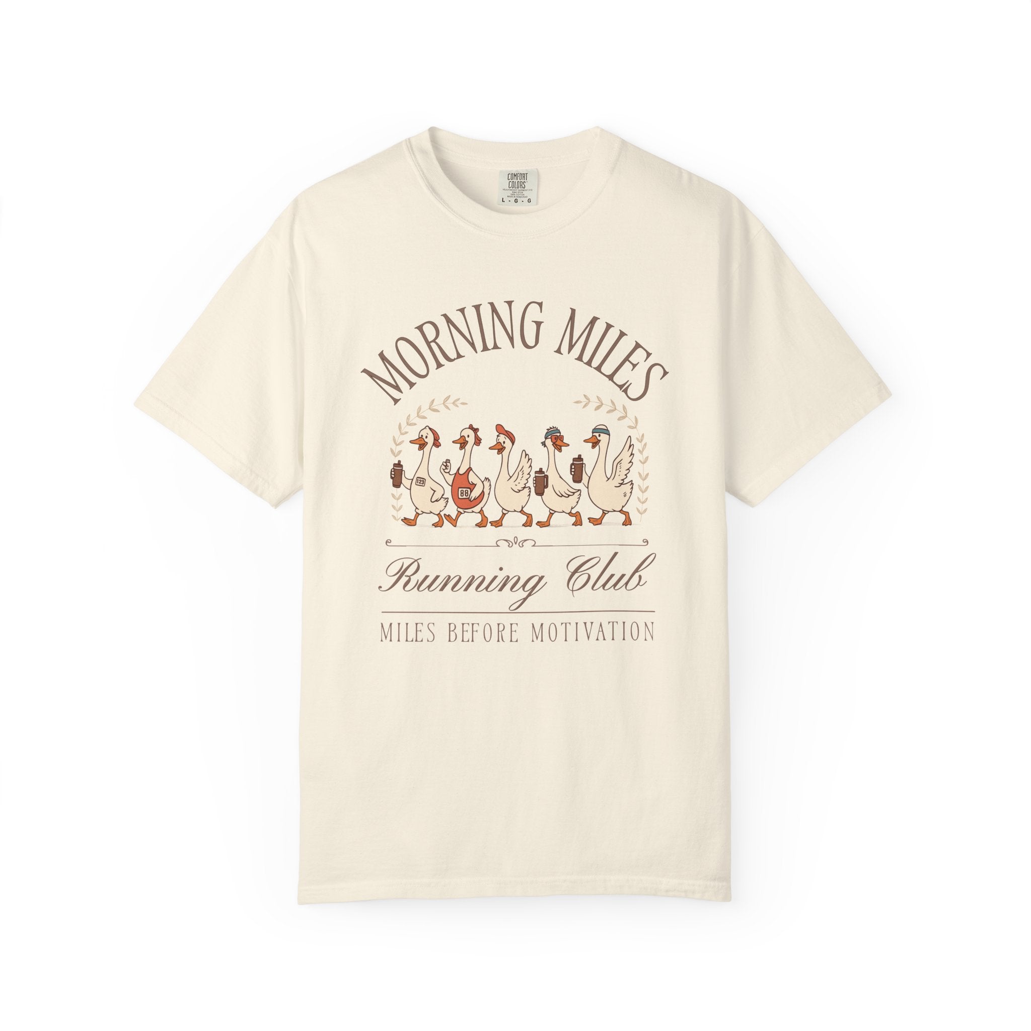 Morning Miles Running Club with Silly Geese T‑Shirt