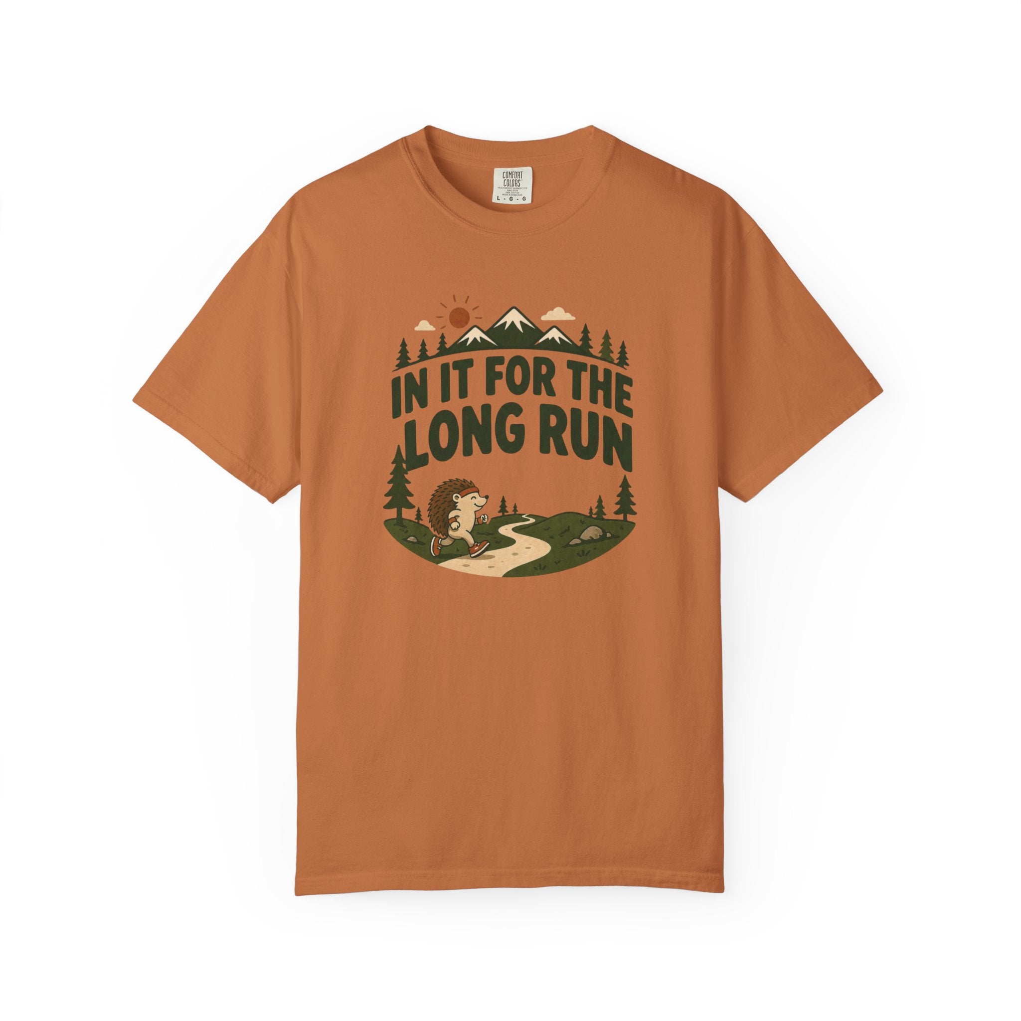 In It for the Long Run Hedgehog T‑Shirt