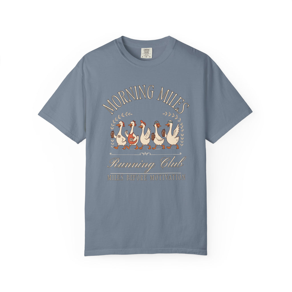 Morning Miles Running Club with Silly Geese T‑Shirt