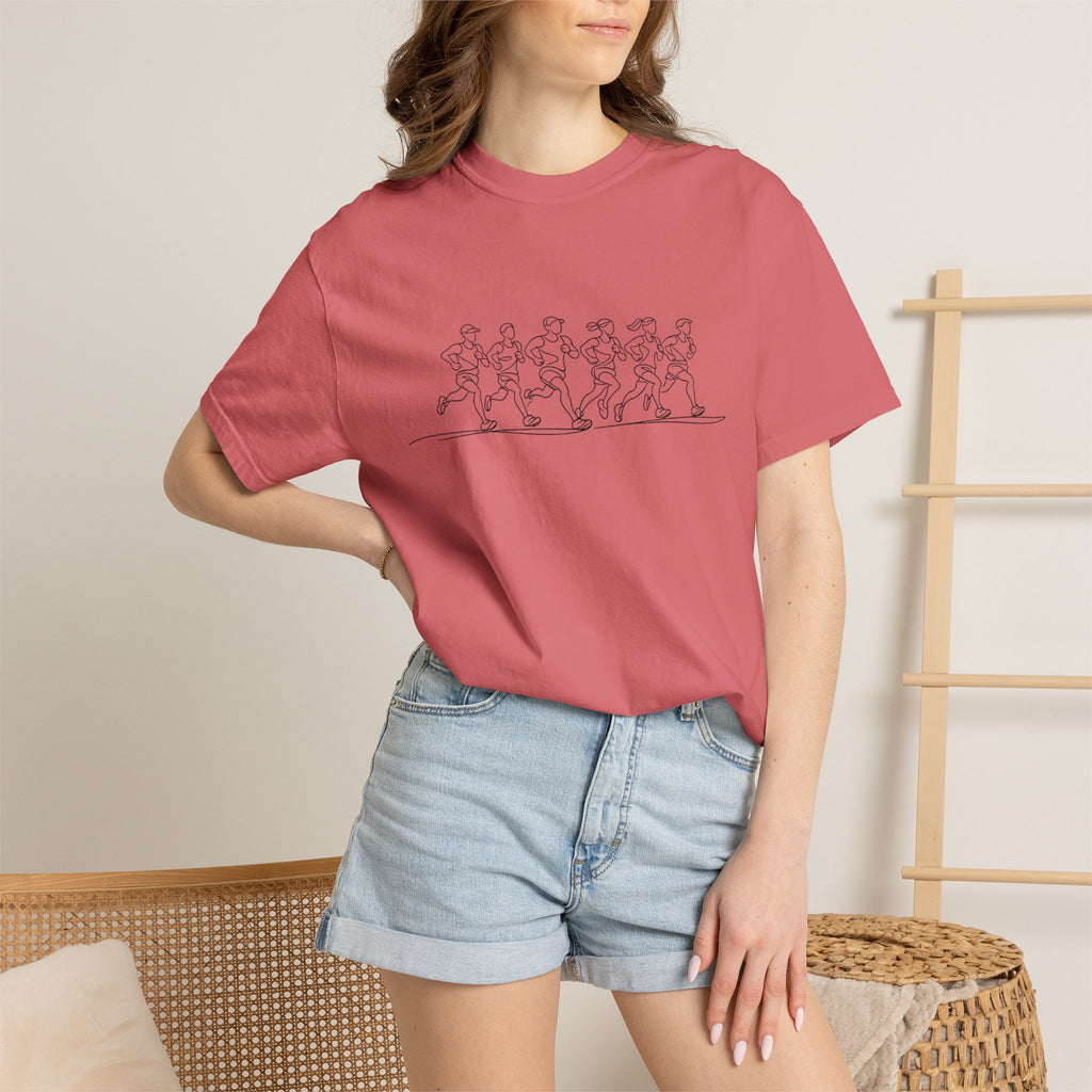 Run Together Stay Together Line Art T‑Shirt