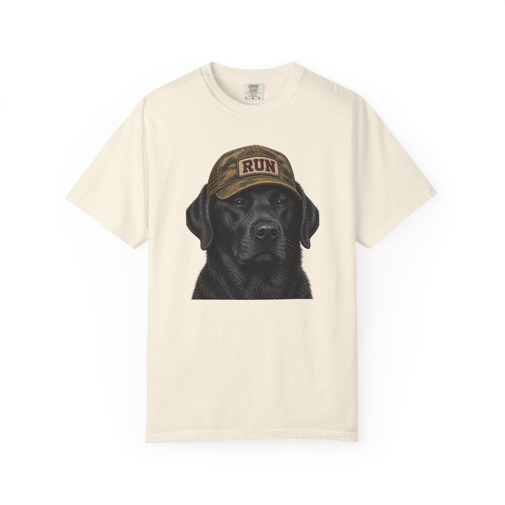 Black Lab in Hat T‑Shirt