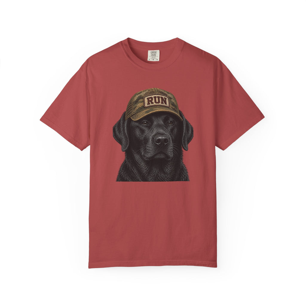 Black Lab in Hat T‑Shirt