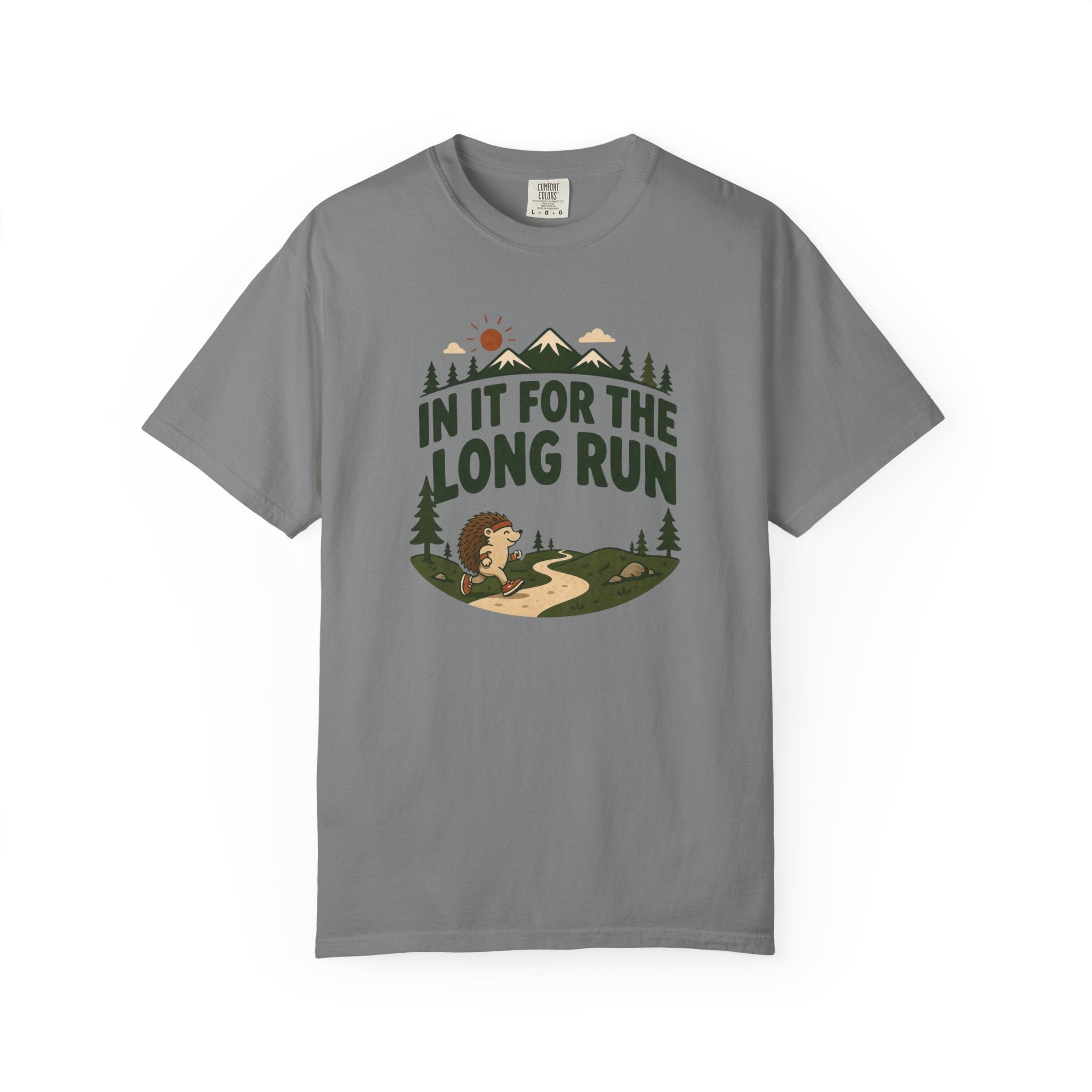In It for the Long Run Hedgehog T‑Shirt