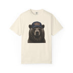 Grizzly Bear with Run Hat T‑Shirt