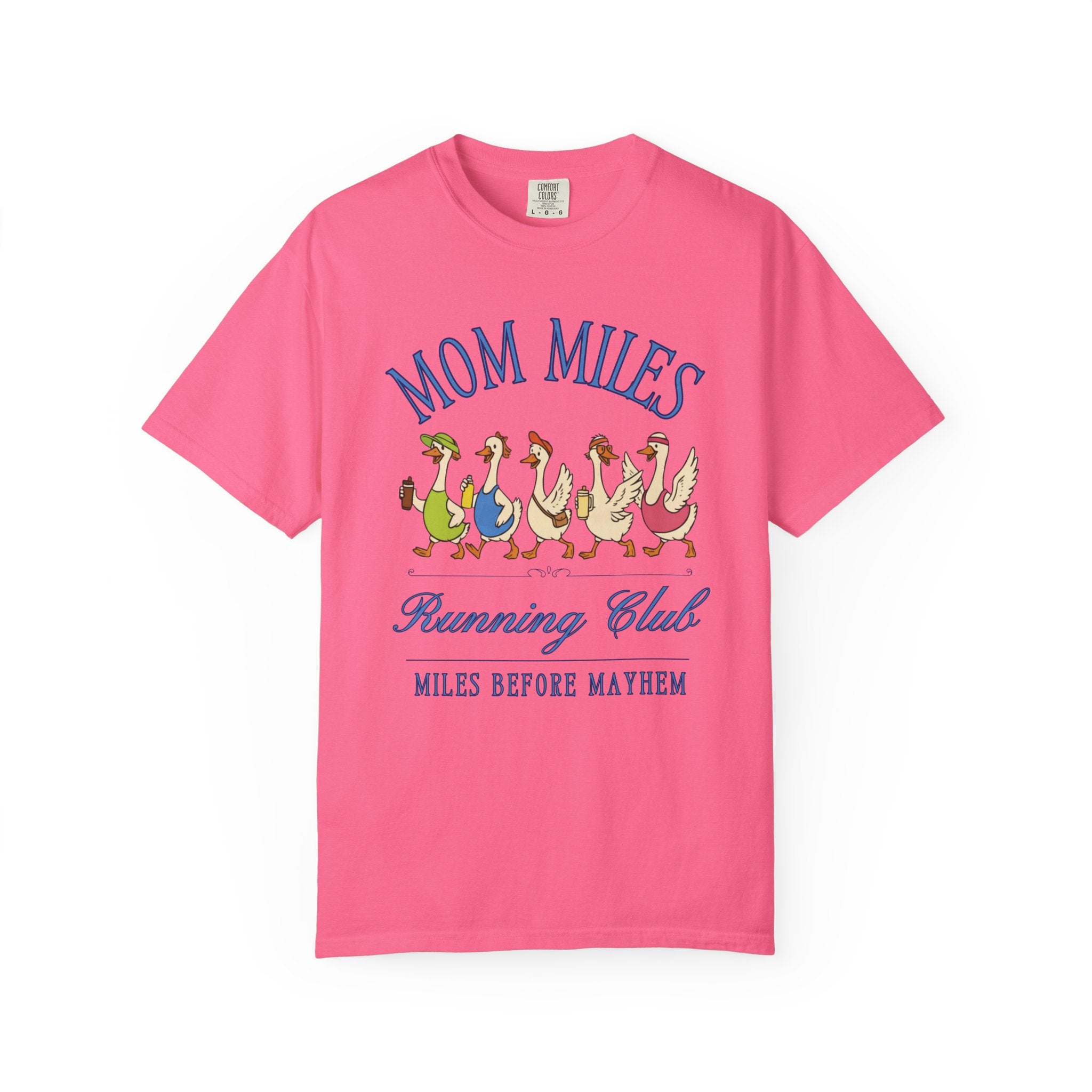 Mom Miles Silly Goose Running Club T‑Shirt