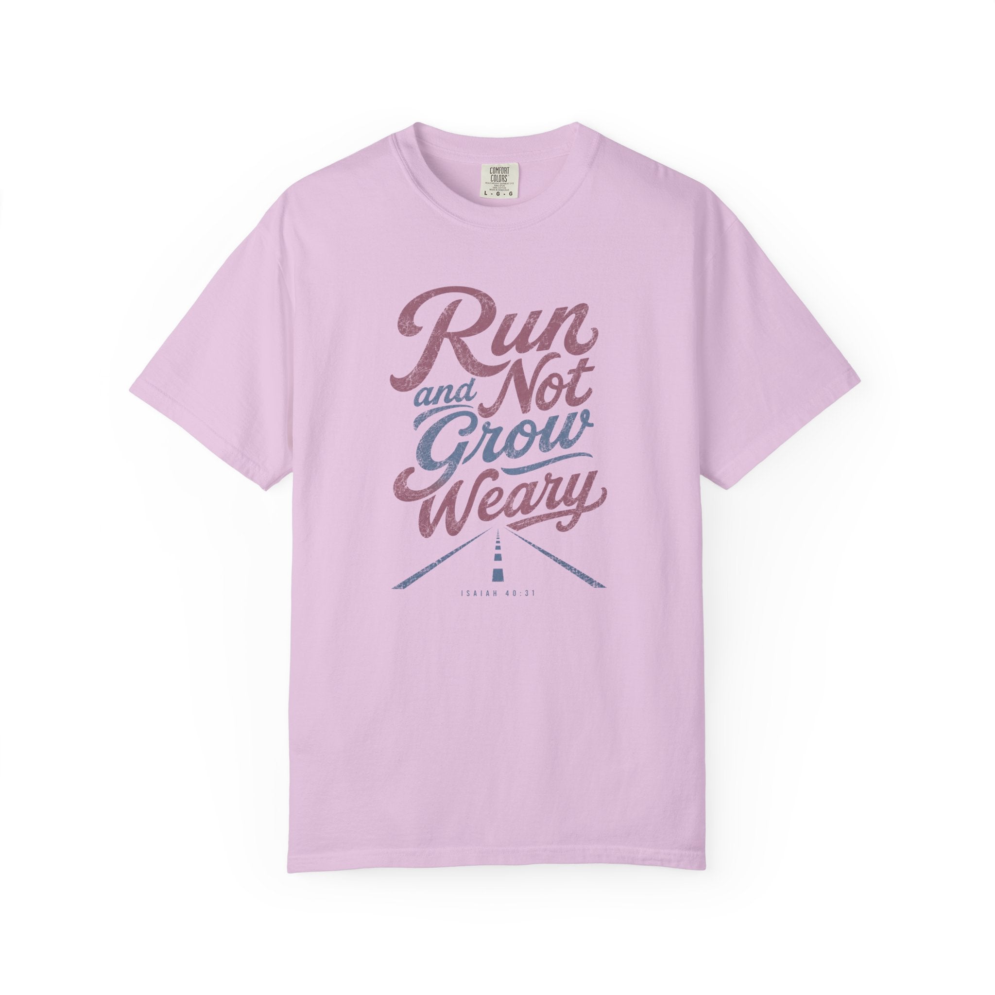 Run & Not Grow Weary Faith T‑Shirt