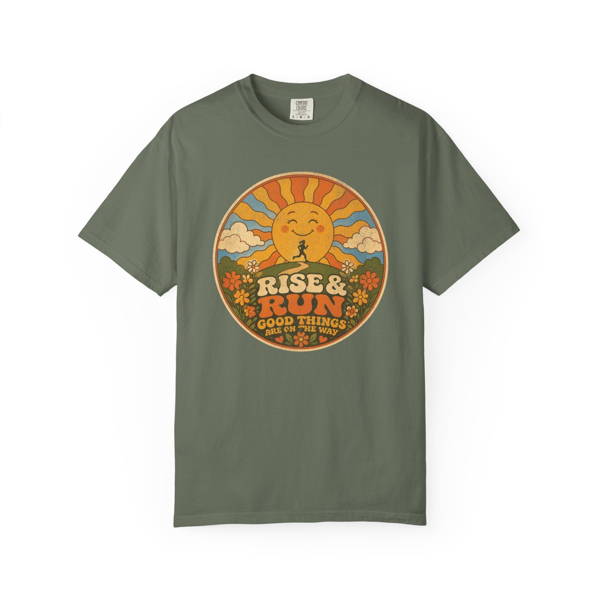 Rise & Run Retro Sun T‑Shirt