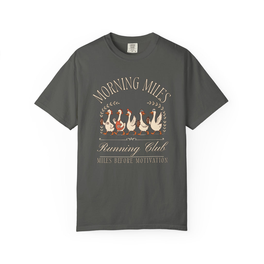 Morning Miles Running Club with Silly Geese T‑Shirt