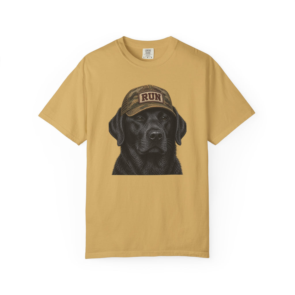 Black Lab in Hat T‑Shirt