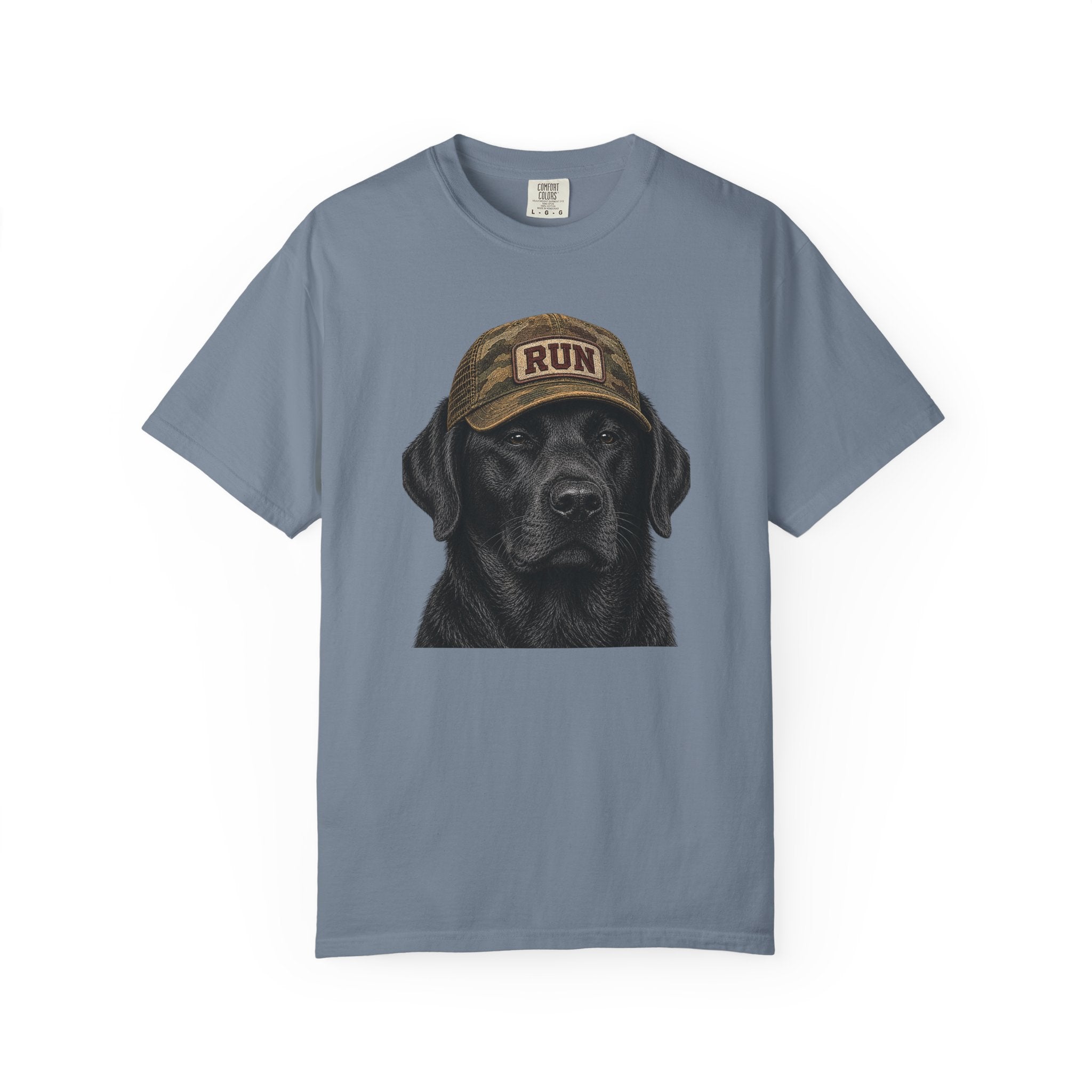 Black Lab in Hat T‑Shirt