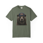 Grizzly Bear with Run Hat T‑Shirt