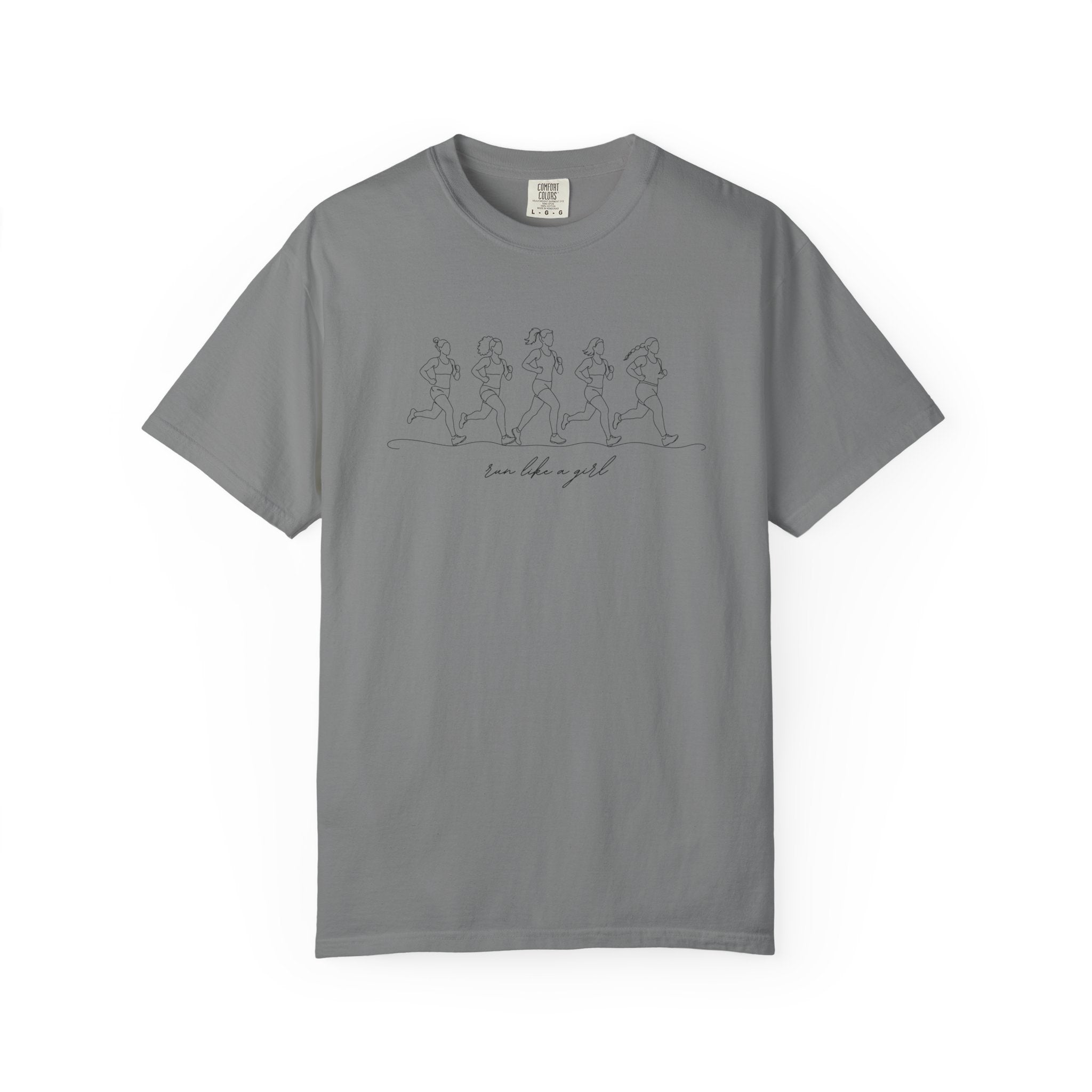 Run Like a Girl Line Art T‑Shirt