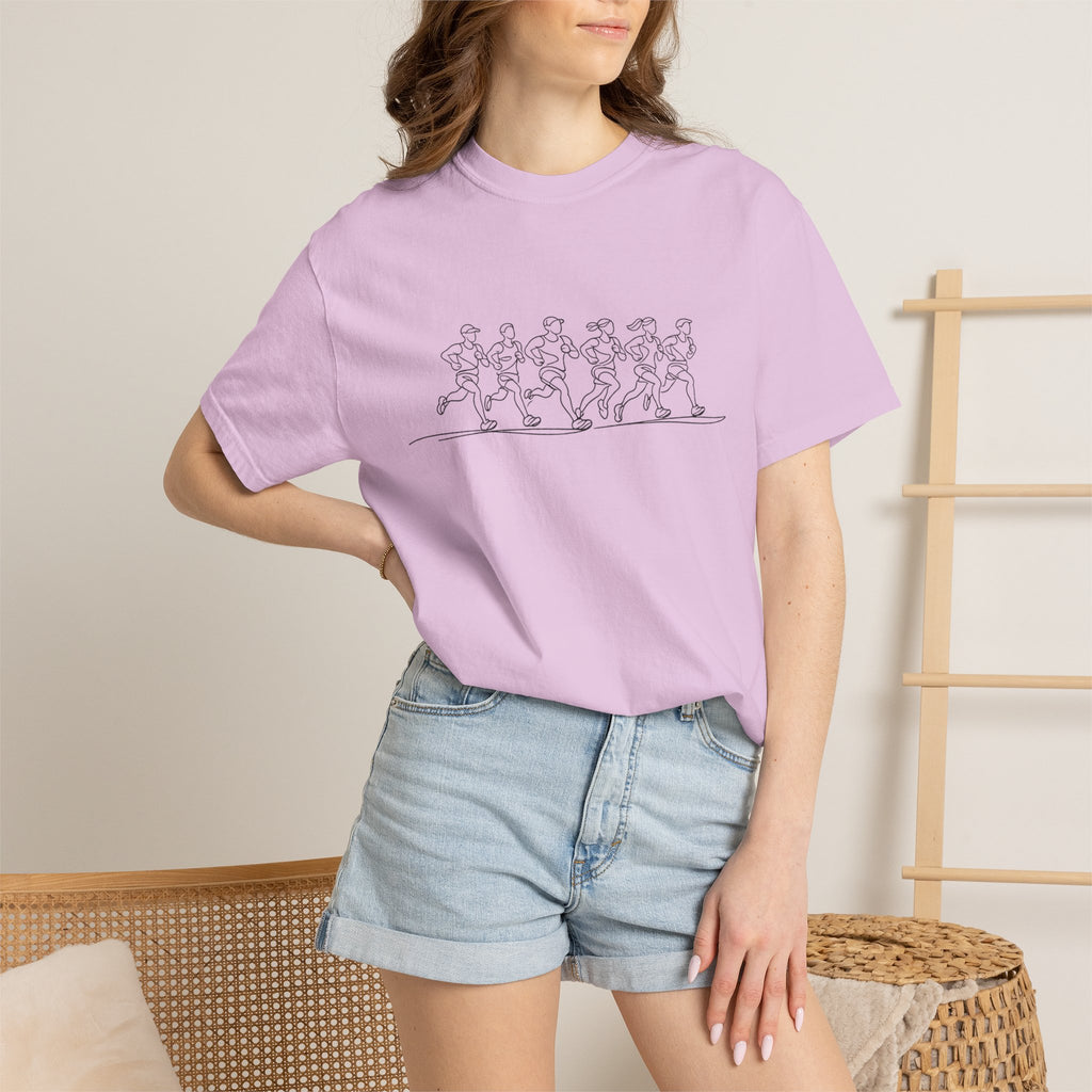 Run Together Stay Together Line Art T‑Shirt