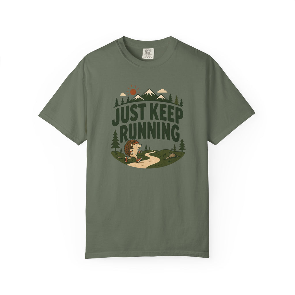 Just Keep Running Hedgehog T‑Shirt