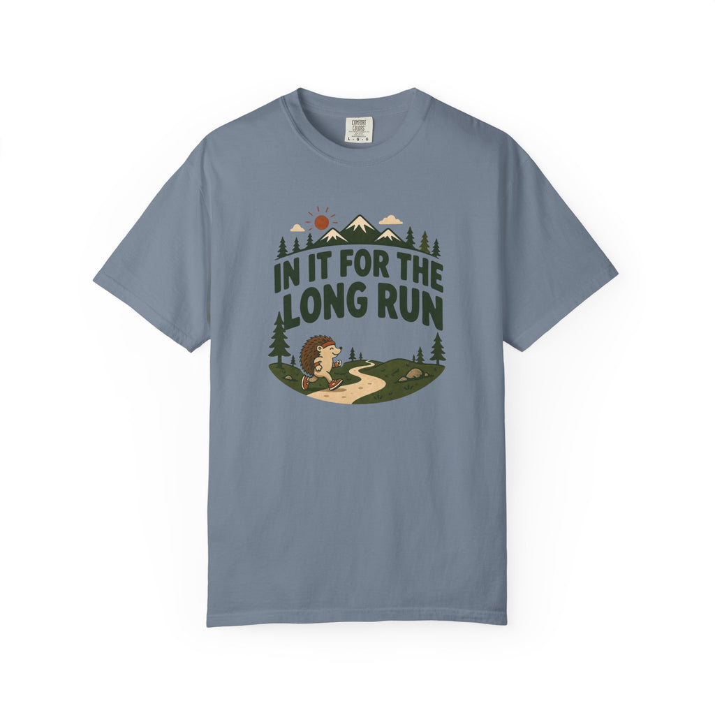 In It for the Long Run Hedgehog T‑Shirt