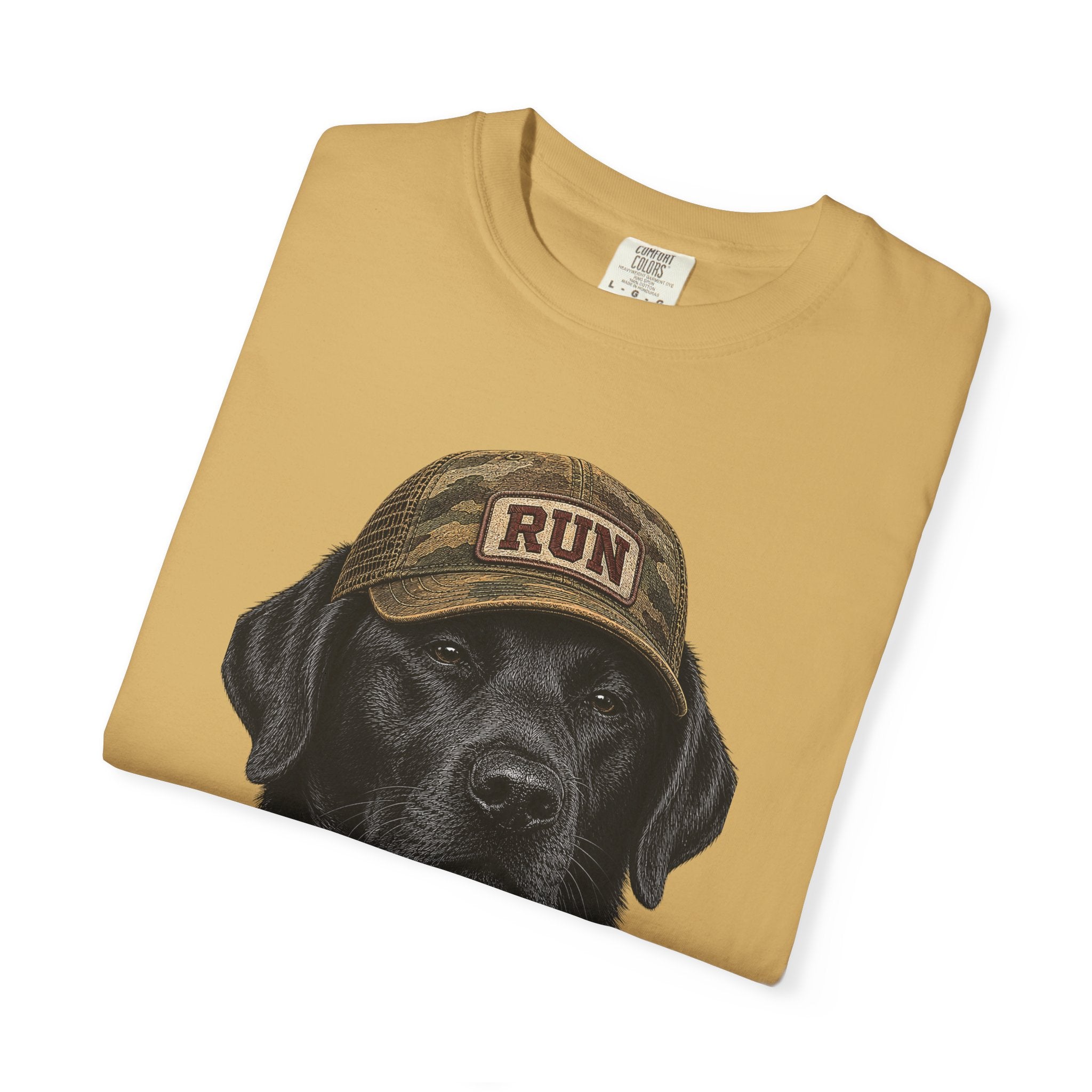 Black Lab in Hat T‑Shirt