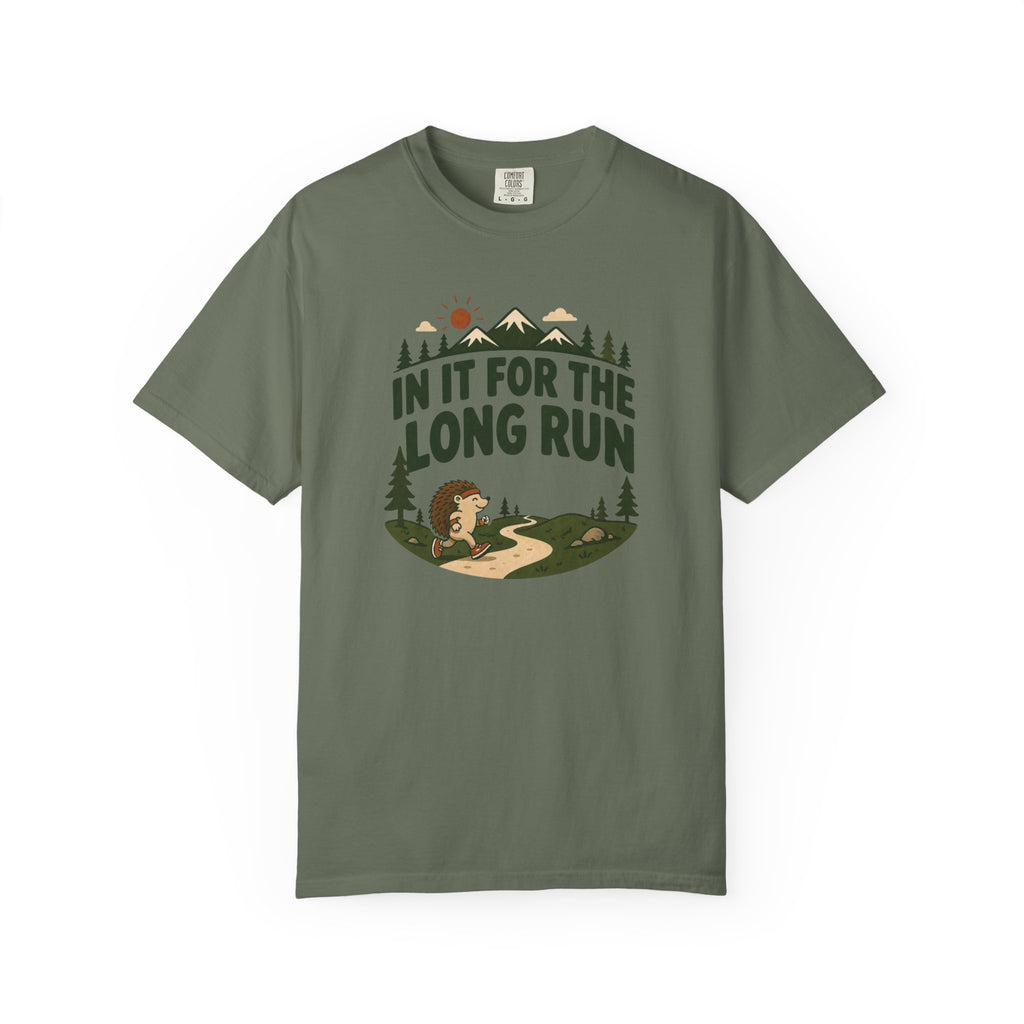 In It for the Long Run Hedgehog T‑Shirt