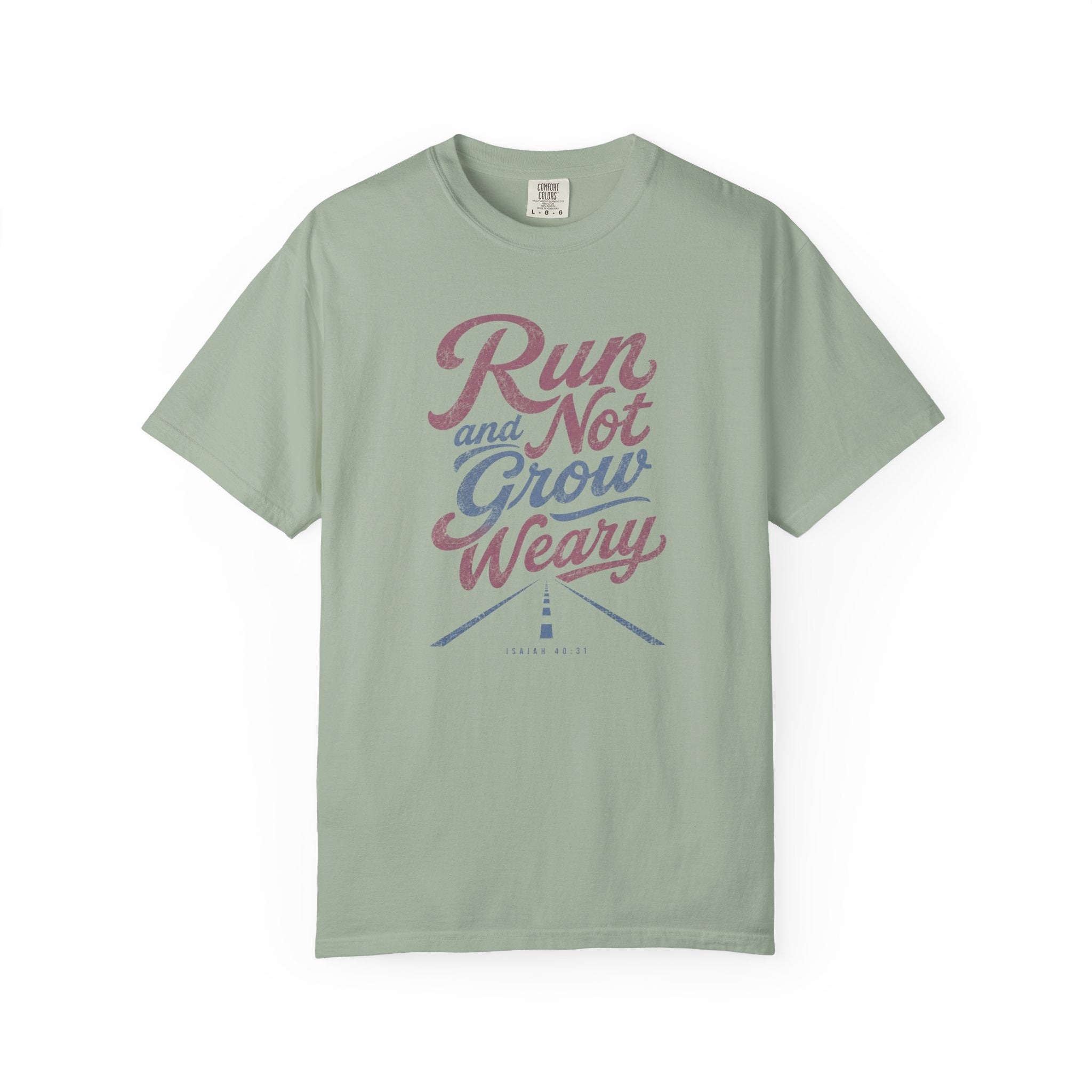 Run & Not Grow Weary Faith T‑Shirt