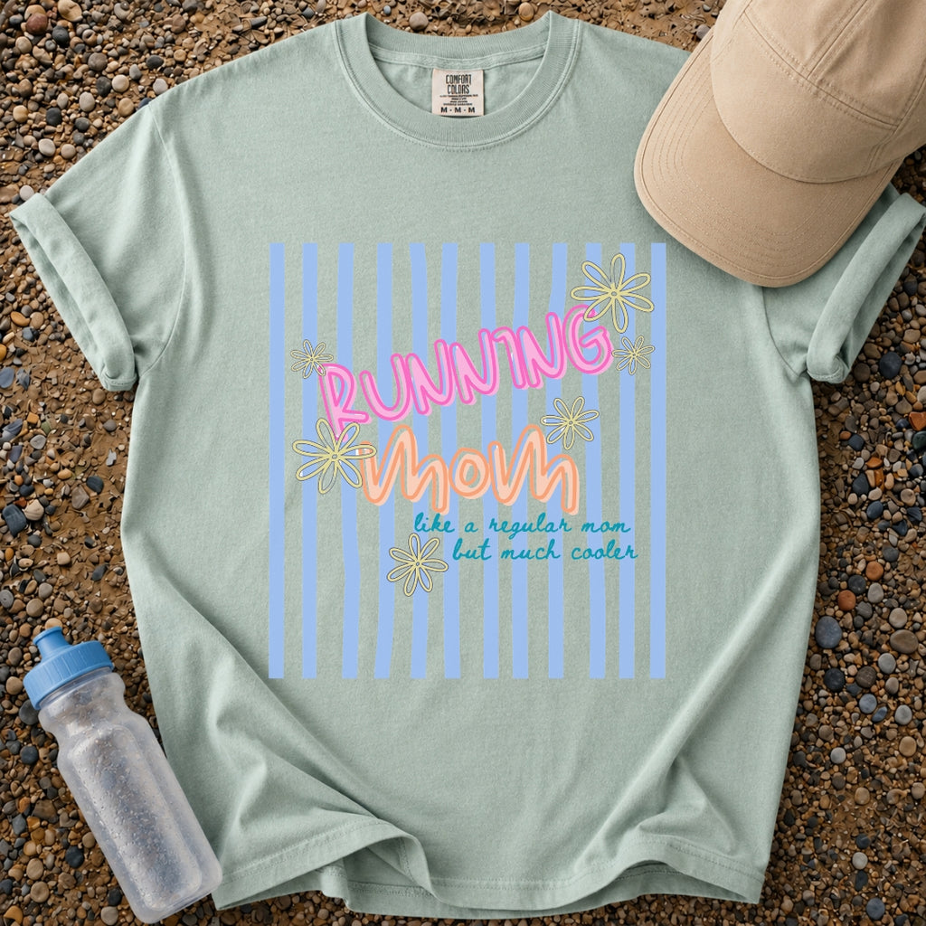 Running Mom Stripe T‑Shirt