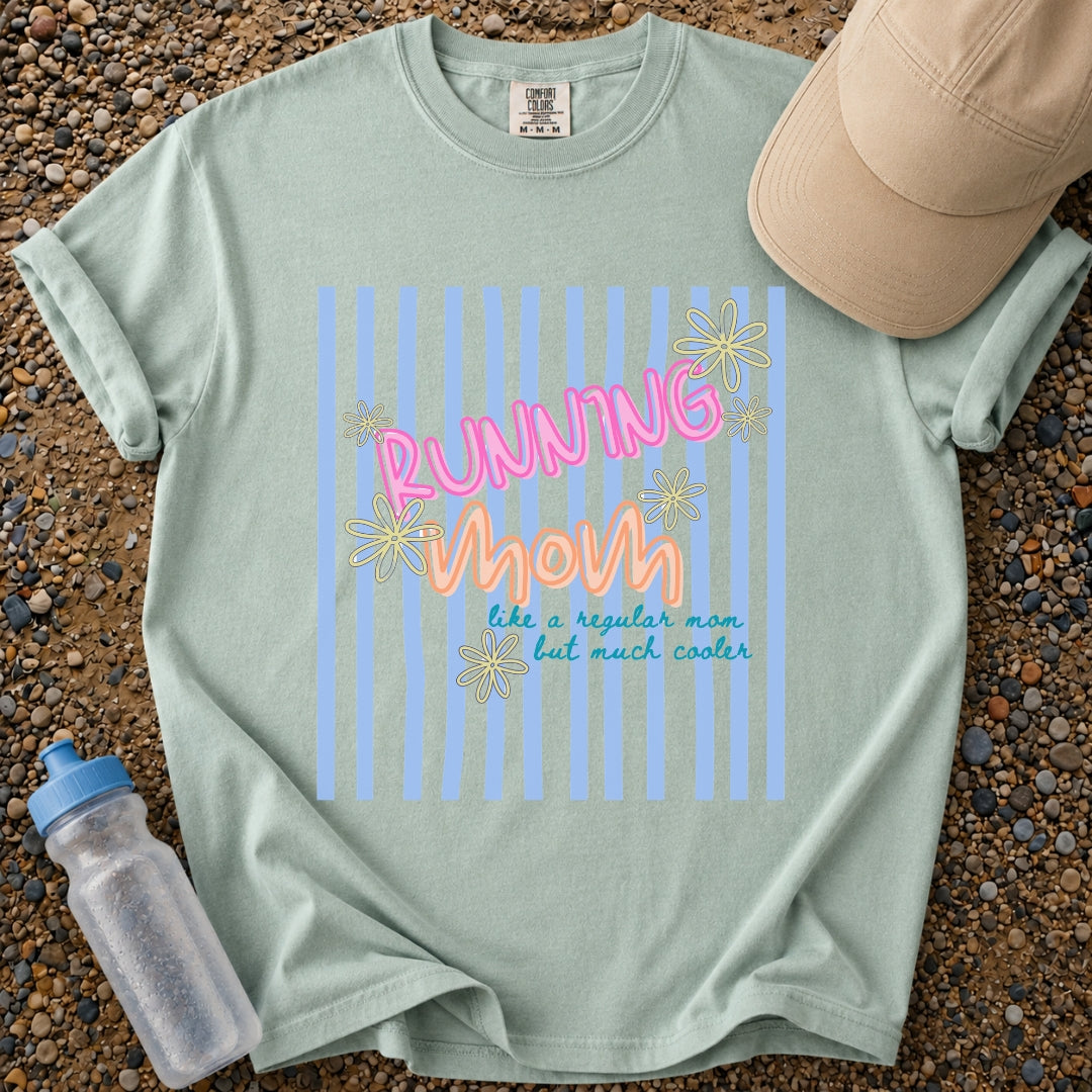 Running Mom Stripe T‑Shirt