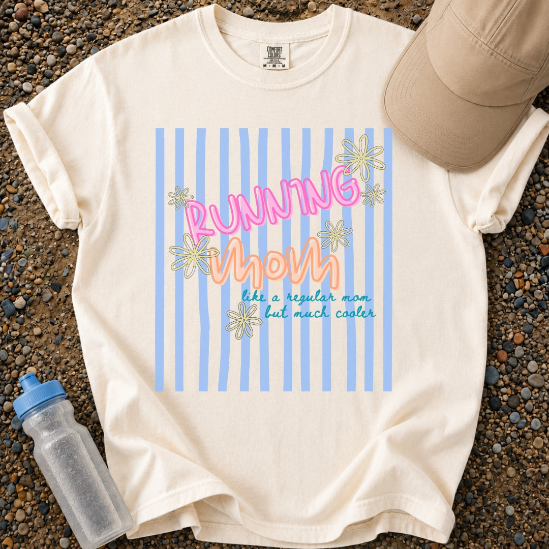 Running Mom Stripe T‑Shirt